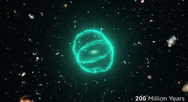 Unknown space structure larger than the Milky Way is discovered.