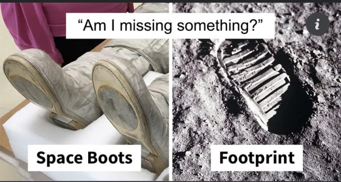 Someone Notices First Steps On The Moon Don’t Match Neil Armstrong’s Boots, Gets Destroyed With Facts
